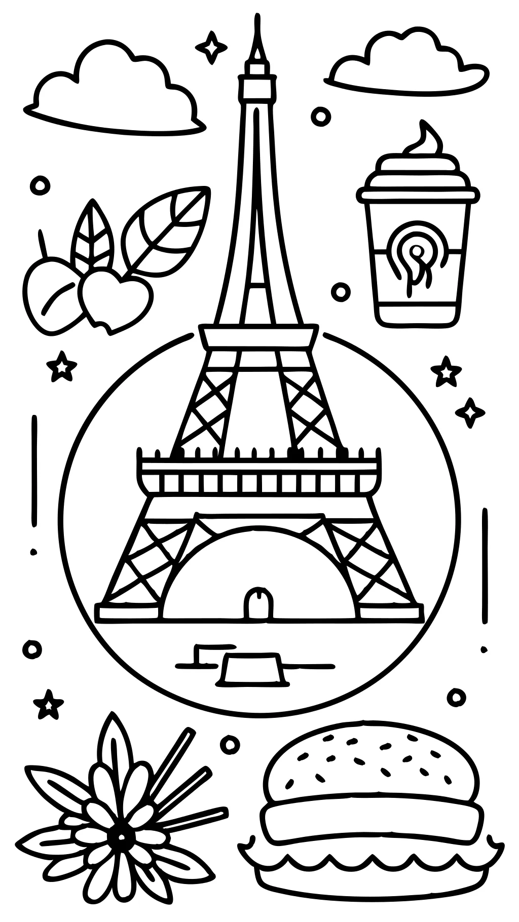 coloring pages of france